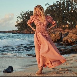 NWT DÔEN ISCHIA DRESS in Petal Pink. Never worn, new with tags. Size S.